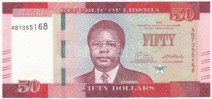 Libéria 2016. 50$ T:I- Liberia 2016. 50 Dollars C:AU Krause P#34