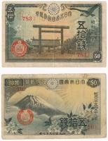 Japán 1938. 50s + 1943. 50s T:III Japan 1938. 50 Sen + 1943. 50 Sen C:F Krause P#58, P#59