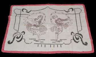 Össz. 2 db konyhai falvédő: Egyik feliratos (Ha a tűz nagyon heves. Elég a hús és fut a leves), apró...