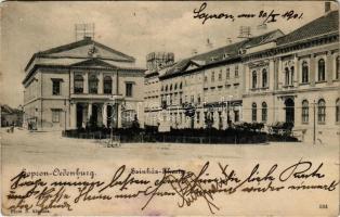 1901 Sopron, színház, Színház kávéház (apró szakadás / tiny tear)