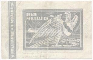 Németország / Weimari Köztársaság / Rheinprovinz / Düsseldorf 1923. 1.000.000.000M ("1924. ápri...