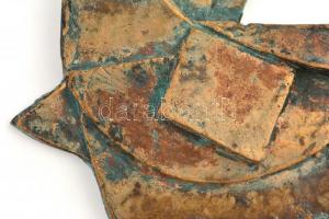 Ézsiás István (1943-): Hódolat Alfred Réth. Bronz, jelzett a hátoldalán címkén, kiállítva: FIDEM 200...