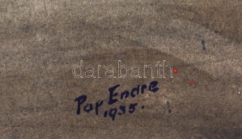 Pap Endre (?-): Csendélet cigarettával. Akvarell, papír, jelzett és datált (1955), 43×29,5 cm