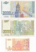 Bulgária 1994. 1000L + 2000L + 1999. 1L T:I--III
Bulgaria 1994. 1000 Leva + 2000 Leva + 1999. 1 Lev...