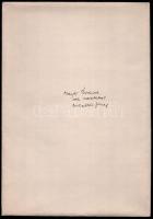 Bakallár József (1940-2013): Anyaság, 1978 körül. Linómetszet, papír, jelzett, paszpartuban, 5,5×5,5...