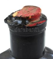 cca 1950 "'Kályhacső lakk, Vegyicikkeket Kiszerelő Vállalat, 50 gr.", bontatlan üvegc...