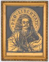 Bánsági András (1934-1993): A Nagyságos Fejedelem (II. Rákóczi Ferenc). Linómetszet, papír, jelzett,...