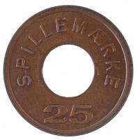 Dánia DN "25 Spillemaerke" fém automata zseton T:2
Dánia ND "25 Spillemaerke" m...