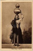Water carrier maid. Indian folklore. Lal Chand & Sons Photographers - from postcard booklet (crease)