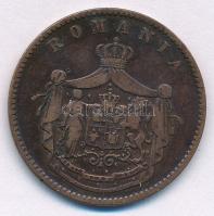 Románia 1867. 10b Cu "Heaton" T:2-,3 Romania 1867. 10 Bani Cu "Heaton" C:VF,F Krause KM#4.1