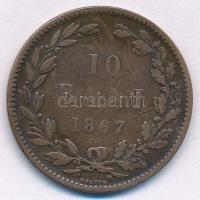 Románia 1867. 10b Cu "Heaton" T:2-,3
Romania 1867. 10 Bani Cu "Heaton" C:VF,F
...