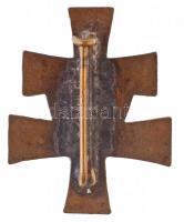 ~1930. "MANSZ (Magyar Asszonyok Nemzeti Szövetsége)" zománcozott fém jelvény 1931-es levél...