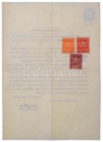 ~1930. "MANSZ (Magyar Asszonyok Nemzeti Szövetsége)" zománcozott fém jelvény 1931-es levél...