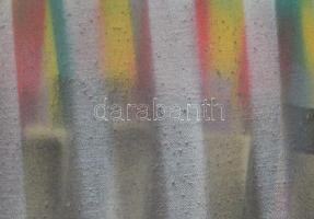 Matzon Ákos (1945-): Fedő és fedett, 2018.VI.01. Akril, vászon, falapra kasírozva, hátoldalán jelzet...