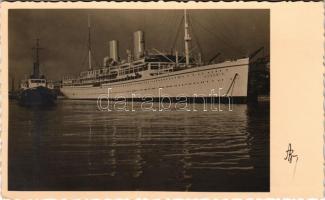 TN Ausonia, Italian cruise liner steamship. Foto-edizione A. Bruna (Trieste)