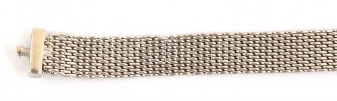 Ezüst(Ag) Reflexion karkötő, Pandora jelzéssel, 5 db charmmal, h: 18,5 cm, bruttó: 19,78 g