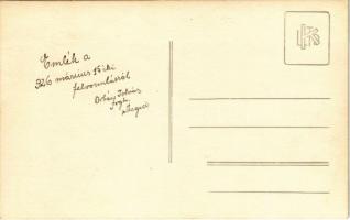 1926 Szeged, M. kir. Ferenc József Tudományegyetem, emlék a március 15-ei ünnepségről és felvonulásr...