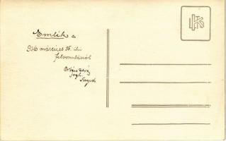 1926 Szeged, M. kir. Ferenc József Tudományegyetem, emlék a március 15-ei ünnepségről és felvonulásr...