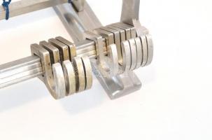 Retró fali alumínium fogas, h: 63 cm