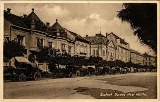 1939 Szolnok, Gorove utca, lovaskocsik (EK)