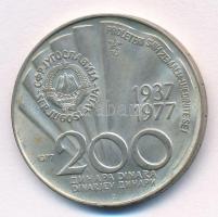 Jugoszlávia 1977. 200D Ag "Tito 85. születésnapja" T:2  patina
Yugoslavia 1977. 200 Dinar...