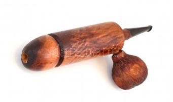 Pénisz alakú fa pipa, h: 20 cm