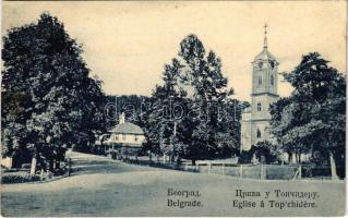 1914 Beograd, Belgrád, Belgrade; Crkva u Topcideru / Serbian Orthodox church in Topcider (EK)