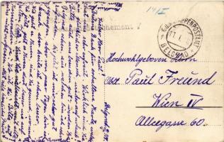 1918 Beograd, Belgrád, Belgrade; Zadruga / cooperative shop + "K.u.K. ETAPPENPOSTAMT BELGRAD&qu...