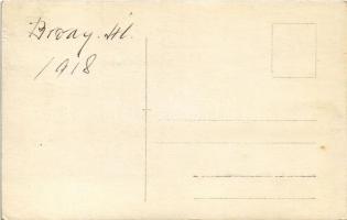 1918 Brody, Bahnhof / vasútállomás romokban / WWI railway station in ruins. photo (EK)