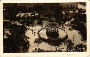 1923 Tampico, Plaza de Armas / square, shops, park. Foto T.O. Co. (EK)