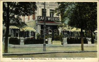 Berlin, Friedenau, Concert-Café Woerz an der Kaiser-Eiche. Kunstanstalt E. Mandowsky / café, concert hall