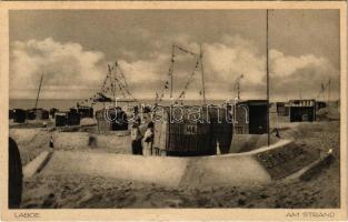 1932 Laboe, Am Strand / beach, seashore, cabins