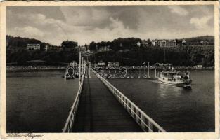 1938 Sellin (Rügen), ship station, steamships, molo (EK)