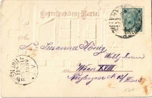 1900 Innsbruck, Goldenes Dachl / Golden Roof. Emb. litho (fl)