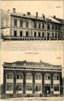 1914 Nowy Targ, Neumarkt; Szkola, Sokól / street view, school, Sokol sports movement house. J. Silberring 5842. (EK)