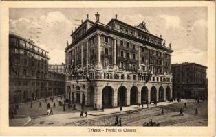 1930 Trieste, Trieszt, Trst; Portici di Chiozza / street view, arcades. Ediz. Carlo Glessich