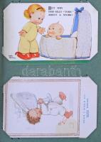 174 régi képeslap képeslap albumban angliai hagyatékból, benne főleg angol és külföldi városképek, k...