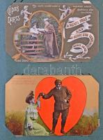 174 régi képeslap képeslap albumban angliai hagyatékból, benne főleg angol és külföldi városképek, k...