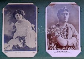 174 régi képeslap képeslap albumban angliai hagyatékból, benne főleg angol és külföldi városképek, k...