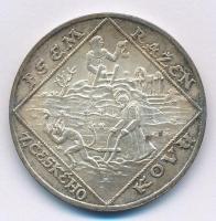 Csehszlovákia 1928. "10 éves a köztársaság - Szt. Prokop az ördöggel szánt" jelzett Ag 5 D...