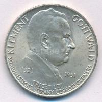 Csehszlovákia 1951. 100K Ag Klement Gottwald T:1- Czechoslovakia 1951. 100 Korun Ag Klement Gottwald C:AU Krause KM#33