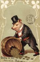 Happy new year! (Rb) with small tear