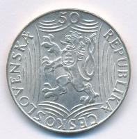 Csehszlovákia 1949. 50K Ag "Sztálin" T:2
Czechoslovakia 1949. 50 Korun Ag "Stalin&qu...