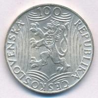 Csehszlovákia 1949. 100K Ag "Sztálin" T:2
Czechoslovakia 1949. 100 Korun Ag "Stalin&...