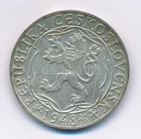 Csehszlovákia 1948. 100K Ag "600. évforduló - Károly Egyetem" T:2
Czechoslovakia 1948. 10...