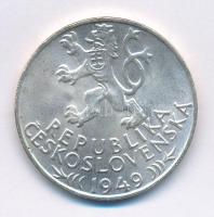 Csehszlovákia 1949. 100K Ag "A jihlavai bányászati privilégiumok 700. évfordulója" T:1-,2
...