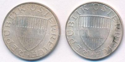 Ausztria 1973. 10Sch Ag (2x) T:1-,2 patina 
Austria 1973. 10 Schilling Ag (2x) C:AU,XF patina