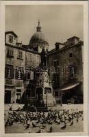 Dubrovnik, Ragusa; Gundulic spomenik / Gundulic Denkmal / monument, statue. Ljubo Tosovic