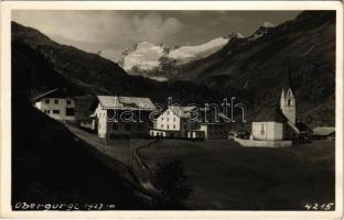 1937 Obergurgl, Pension / hotel, church. Müch Heiss photo