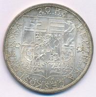 Csehszlovákia 1937. 20K Ag "Masaryk köztársasági elnök halála" T:1-,2 patina
Czechoslovak...